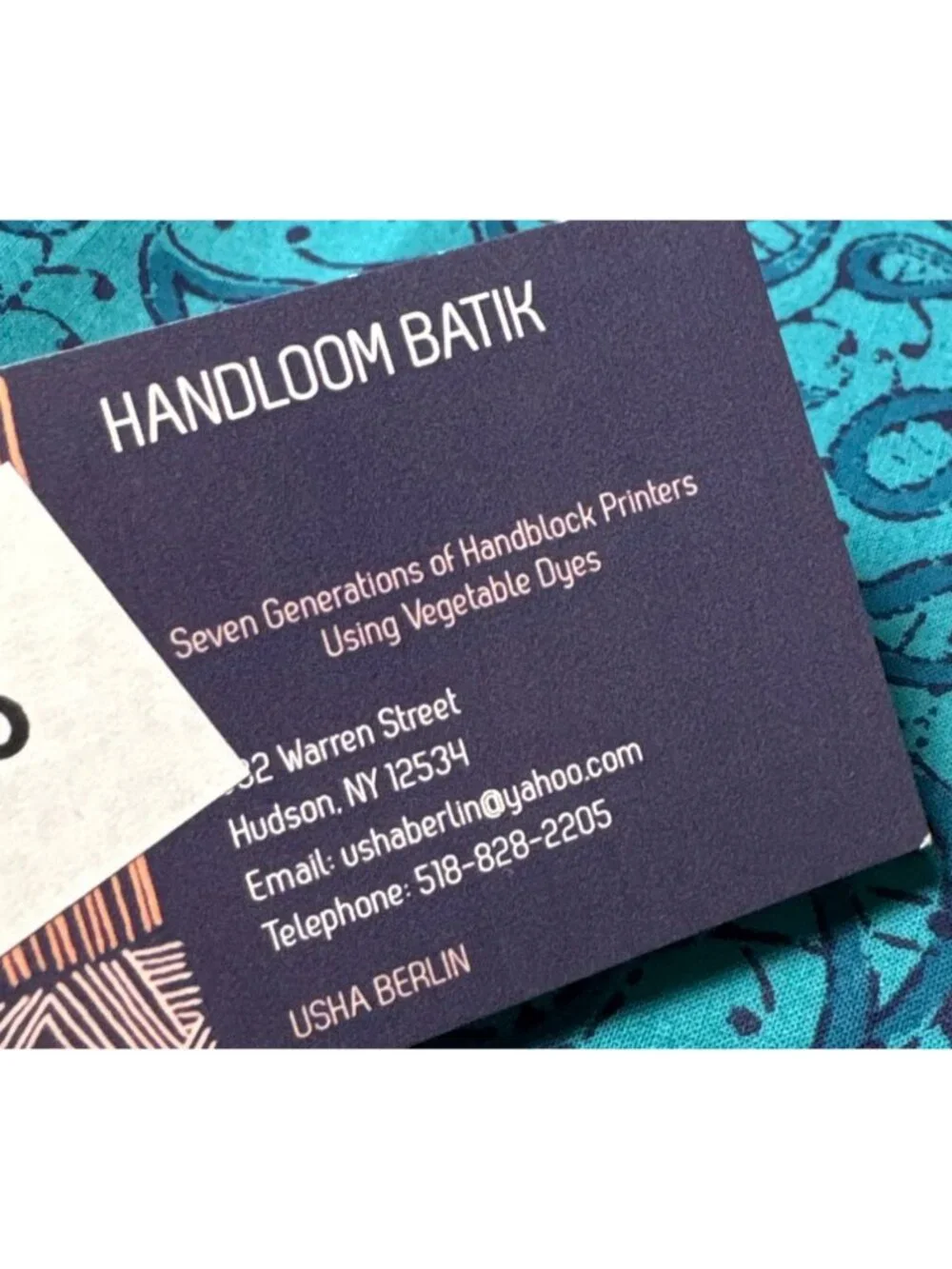 Handloom Batik Paisley-Print Cotton Fat Quarter 18x22
